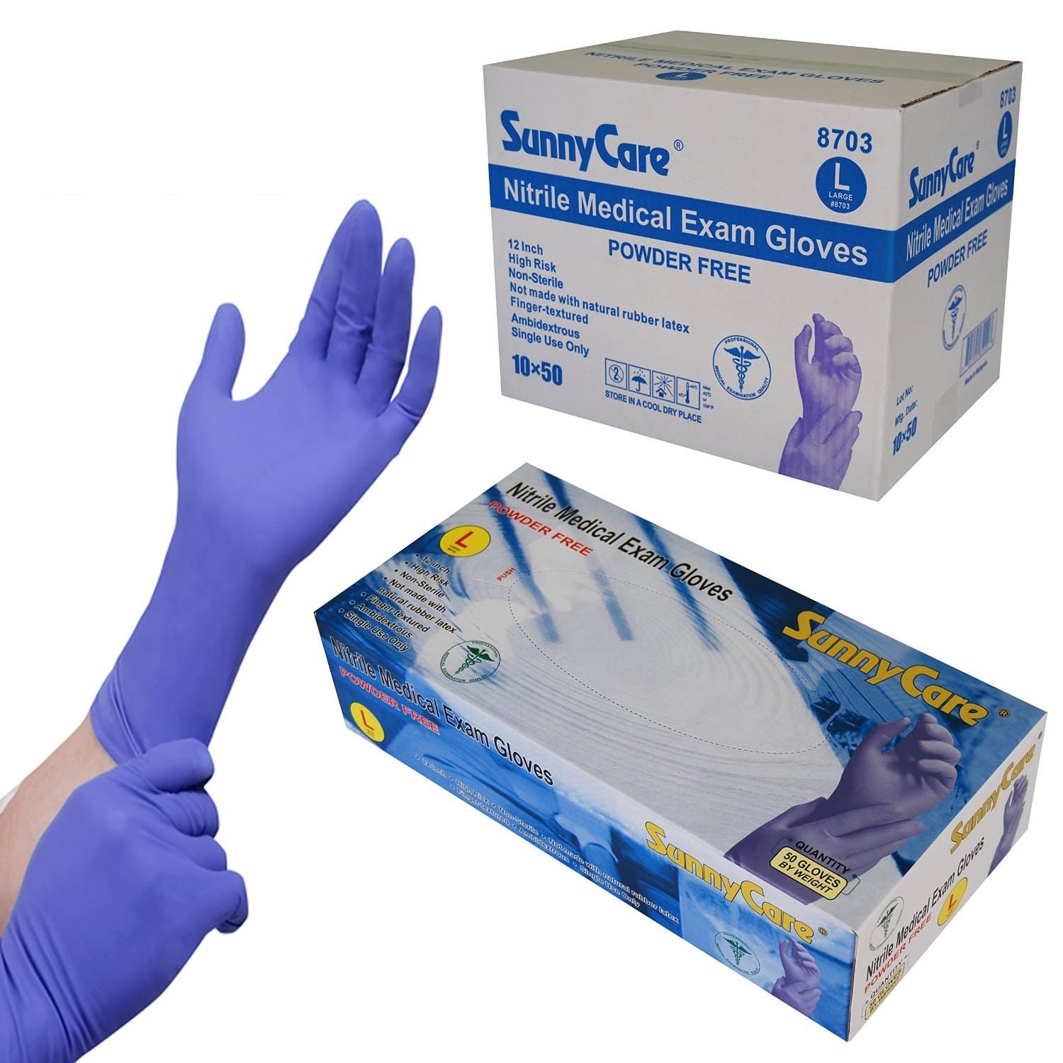 Disposable nitrile gloves for dental supply_examination_ medical